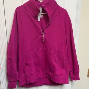Lululemon Magenta Half-Zip Pullover Sweatshirt